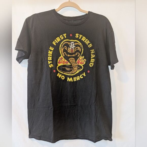 Ripple Junction Other - Black Cobra Kai Karate Kid Graphic Tee M Retro Faded